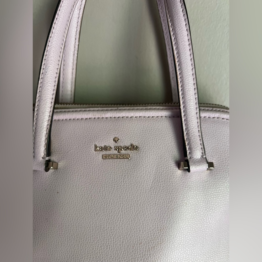 kate spade Light Pink Leather Satchel with Gold Logo - Picture 4 of 7